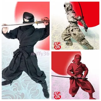 1: 6 ölçekli şekil oyuncak bebek giysileri Japon ninja takım elbise için 12