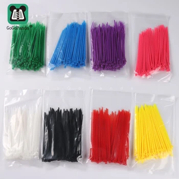 100 Adet / grup 3 * 100mm Kendinden Kilitleme Plastik Kablo Zip Döngü Bağları Naylon Kablo Bağları Teller Çorap Temiz ve Düzenli Tek Renk İle