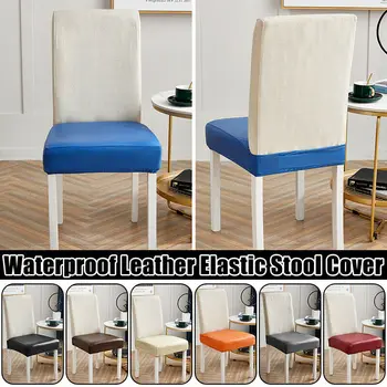 100% su Geçirmez PU Malzeme Evcil için Yemek Odası Sandalye Koltuk Slipcovers Koruyucu için Sandalye Kapak Elastica  0