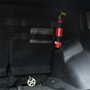 Araba Gövde Mağaza İçeriği Çanta Depolama Net Hızlı Yangın Söndürücü Tutucu Net Kayış Kiti