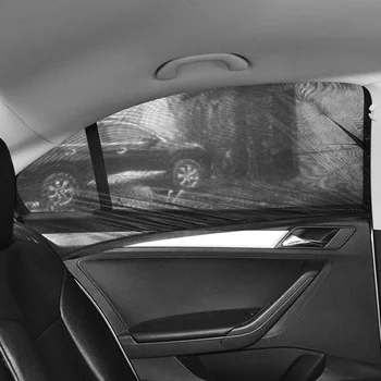 Araba Güneş Gölge Kör Araba Pencere otomatik Ekran Koruyucu Sunshad Araba Güneş Gölge Sivrisinek Perde Açık Kamp Peçe Yan Pencere