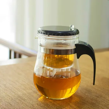 Basit ve zarif demlik cam çiçek demlik basit ve zarif çay fincanı ısıya dayanıklı filtreleme çay seti 0