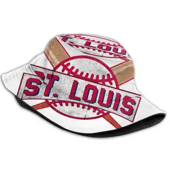 Beyzbol Takımı Aşk Spor Komik Hediyeler balıkçı şapkası Kova Şapka Kapaklar Kardinal Fanlar Stlouis Cardinals Programı Busch Stadyumu