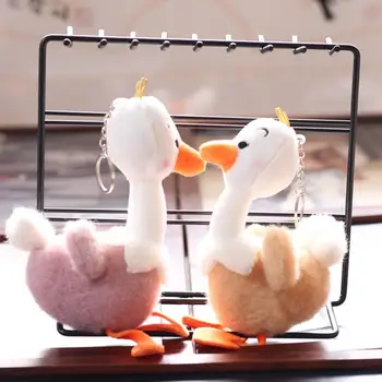 Dekoratif peluş oyuncak Sevimli Çekici Güzel Kabarık Hayvan Şekli Sırt Çantası Yeni Renkli Peluş Devekuşu Kolye Bebek Hediye için