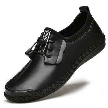 Deri ayakkabı gündelik ayakkabı erkek ayakkabısı Rahat Kaliteli deri ayakkabı Erkekler Sıcak Satış El Yapımı Ayakkabı Büyük Boy 47