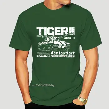 Erkek Kaplan Wehrmacht T Shirt Wehrmacht Tankı Alman Panzer Zırh Afrika 100 % pamuklu üst giyim Kısa kollu Tees Yaz T-shirt 5509A