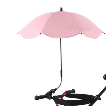 Evrensel Arabası Şemsiye Bebek Arabası Şemsiye UPF 50 UV Korumak Arabası Güneş Şemsiyesi Ayarlanabilir Şemsiye Arabası İle