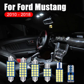 Ford Mustang 2010 için 2011 2012 2013 2014 2015 2016 2017 2018 3 ADET 12V LED Araba İç Okuma İşıkları Gövde Lambaları Aksesuarları