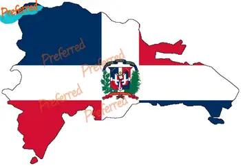 Harita Bayrağı Dış Macbook Dominik Cumhuriyeti Çıkartması Motokros Yarışı Dizüstü Kask Gövde Duvar vinil Araba Sticker Kalıp Kesme