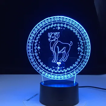 Koç Oniki takımyıldızı lamba çocuklar için led gece ışığı Renkli Dokunmatik Sensör gece lambası ev dekorasyon ışık doğum günü hediyesi