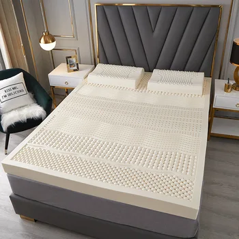 Lateks Yatak 10cm Tek hava yatağı Taban Futon yatak şilteleri Tatami Şişme Çift Ev Lateks yatak odası mobilyası HY