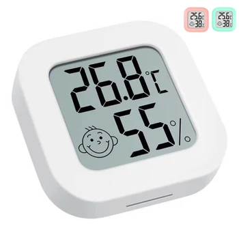 LCD Dijital Termometre Higrometre Kapalı Oda Elektronik Sıcaklık Nem Ölçer Sensörü Ölçer Hava İstasyonu Ev İçin