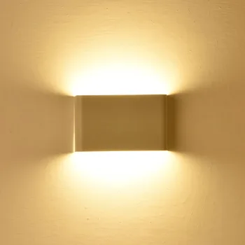 Led duvar lambası yukarı ve aşağı aydınlatma ferforje akrilik 5W İskandinav minimalist yaratıcı kapalı duvar lambası kısılabilir BD60