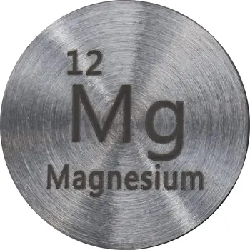 Magnezyum 24.26 mm Metal Disk Yüksek Saf Koleksiyon Süsler veya Deneyler veya Öğretim araçları