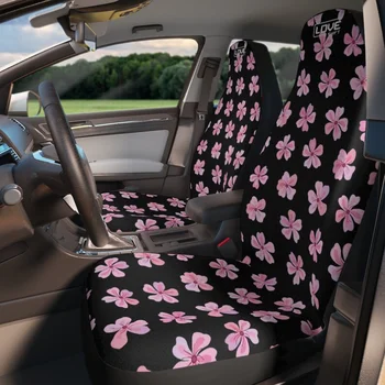Pembe ve Siyah Sakura Kiraz Çiçeği Araba klozet kapağı, Araba klozet kapağı s İçin Araç İçin Araba İçin Kadın, Japon Araba klozet kapağı s