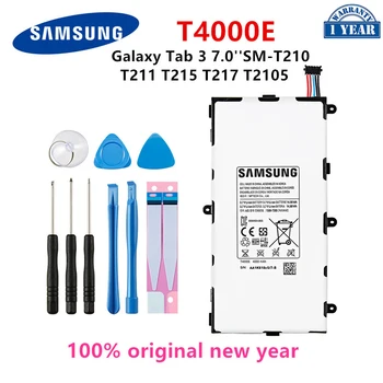 SAMSUNG Orijinal Tablet T4000E Pil 4000mAh Samsung Galaxy Tab 3 7.0 İçin T211 T210 T215 T217A T210R T2105 P3210 P3200 + Araçları