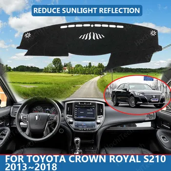 Sağ El Sürücü Yüksek Polyester Elyaf Anti-Uv Araba Dashboard Kapak Mat Toyota Crown Royal için S210 2013~2018 Kapak