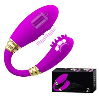 Silikon Anal Plug Klitoral Vibratör Vajinal Masaj Yapay Penis Vibratörler Parmak Titreşimli Masturbations Seks lezbiyen için oyuncaklar Çiftler