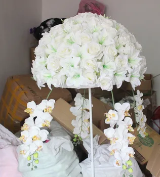 SPR YENİ!!Ücretsiz kargo!4 adet / grup düğün yol kurşun lavanta yapay çiçekler düğün masa çiçekler, masa centerpiece