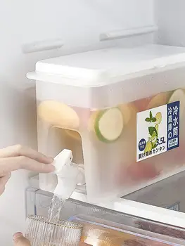 Su sebili 3.5 L Meyve Suyu Kabı Tıkaçlı Buzdolabı Soğutma İçin Büyük İçecek Dağıtıcı Suyu Bira Mutfak