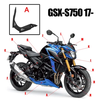 Suzuki için GSX - S 750 GSX-S750 GSXS750 2017 2018 2019 2020 2021 Motosiklet Altında yan Göbek Pan braketi ABS enjeksiyon fairing