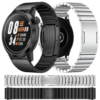 Titanyum Metal saat kayışı COROS APEX Pro 46mm Kayış 22mm Bilek Bilezik Bilekliği Yedek Bantlar Kemer Aksesuarları Bilek