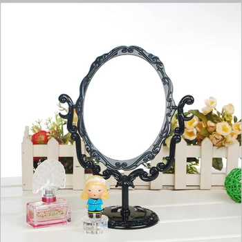 TY470 Vintage Kraliyet makyaj aynası Masaüstü Dönebilen Gotik Ayna Kelebek Gül ve Üzüm Dekorasyon Kozmetik Aracı 0