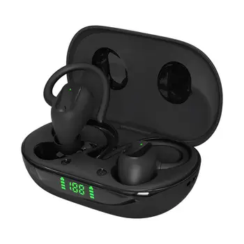 X10pro Bluetooth uyumlu 5.1 Kulaklık dijital ekran Asılı Kulak Kulakiçi Stereo Kulak İş Spor Kulaklık