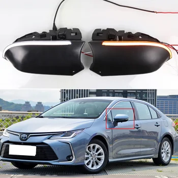 Yan Kanat dikiz aynası Göstergesi Dinamik Flaşör Lambası DRL Sıralı LED sinyal lambası Toyota Corolla İçin AB/ABD 2019-2022