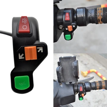 Yeni evrensel 3 in1 motosiklet bisiklet sinyalleri On / Off ışık ATV 7/8 