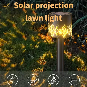 2 Adet LED güneş bahçe ışıkları açık güneş enerjili lamba su geçirmez Led peyzaj aydınlatması yolu Patio Yard çim dekorasyon 1