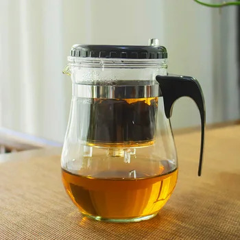Basit ve zarif demlik cam çiçek demlik basit ve zarif çay fincanı ısıya dayanıklı filtreleme çay seti 1