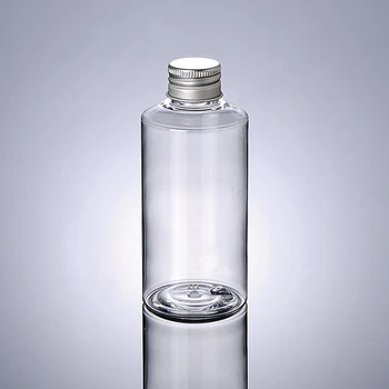 Plastik Şişe Amber / Yeşil / Şeffaf 150ml Plastik Serum Şişesi, Toner için Alüminyum Kapaklı Sıvı Kozmetik Ambalaj 1