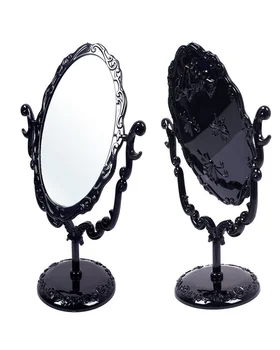 TY470 Vintage Kraliyet makyaj aynası Masaüstü Dönebilen Gotik Ayna Kelebek Gül ve Üzüm Dekorasyon Kozmetik Aracı 1