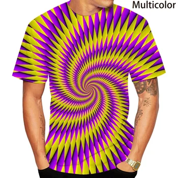 Yeni Moda 3D Baskı Vertigo Hipnotik T Shirt Serin kısa kollu tişört Sıcak Erkek / Kadın Tİşört Unisex Yaz Tees 1