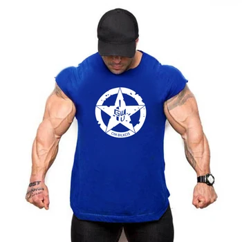 Yeni Spor Kaptan Tankı Üstleri Erkek Fanila Spor Giyim egzersiz Vücut Geliştirme Erkekler Fitness Egzersiz Giyim Yelek Kolsuz Gömlek 1