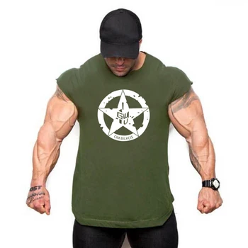 Yeni Spor Kaptan Tankı Üstleri Erkek Fanila Spor Giyim egzersiz Vücut Geliştirme Erkekler Fitness Egzersiz Giyim Yelek Kolsuz Gömlek 2