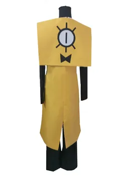 Yerçekimi Falls Bill Şifre Sarı Üniforma Cosplay Kostüm 2