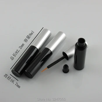 10 ML 50 adet / grup Yüksek Sınıf Boş Kozmetik Eyeliner Tüp, DIY Plastik Siyah Kirpik Büyüme Sıvı Şişe, kirpik Tutkal Depolama 3