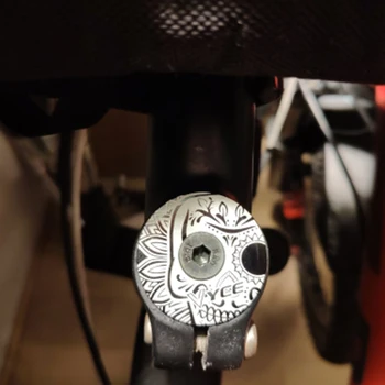 Alüminyum Alaşım Dağ MTB Yol Bisikleti kase kapağı bisiklet gövdesi Üst Kapağı için Vida ile 28.6 mm Çatal Tüp Kulaklık Kapağı 3