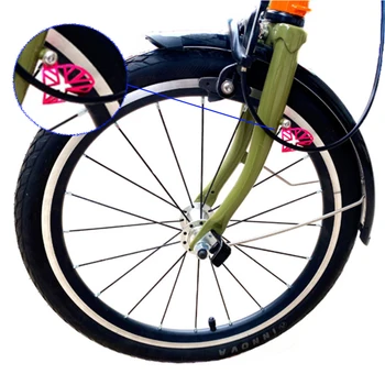 Katlanır Bisiklet Hattı Çamurluk koruma levhası Yol Bisiklet Dekorasyon Parçaları Brompton 3 altmış Yedek MTB Parçaları 3