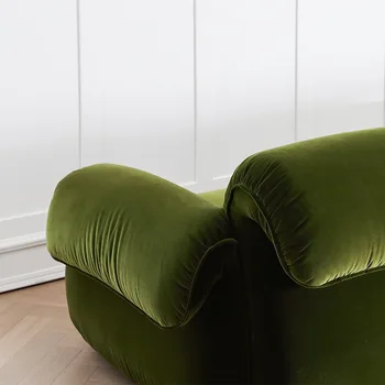 Led kuzey avrupa italya Minimalist bez sanat ışık lüks kombinasyonu basit Modern oturma odası teknoloji bez sanat kanepe 3