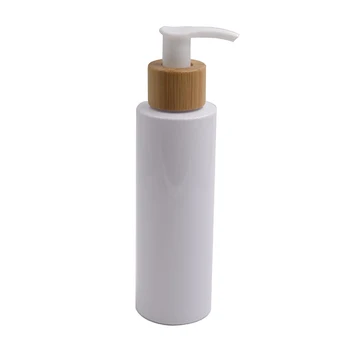 Taşınabilir Kozmetik Doldurulabilir Beyaz Plastik 8 oz 4 oz şampuan şişeleri Losyon Kapaklı Arıtma Pompası Seyahat Cilt Bakımı Ambalaj 3