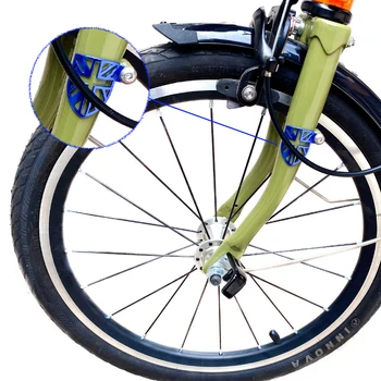 Katlanır Bisiklet Hattı Çamurluk koruma levhası Yol Bisiklet Dekorasyon Parçaları Brompton 3 altmış Yedek MTB Parçaları 4