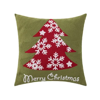 Merry Christmas Serisi Basit Modern Tarzı Ev kanepe minder örtüsü Yastık Kılıfı Çekirdeksiz Oturma Odası Yatak Odası için Yastık 45cm 4