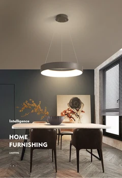 Kolye ışık yemek odası lüks İskandinav yaratıcı kişilik basit Modern Minimalist ana yatak odası bar masası Led ışıkları 5